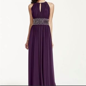 David’s Birdal Maxi Gown Purple Size 16